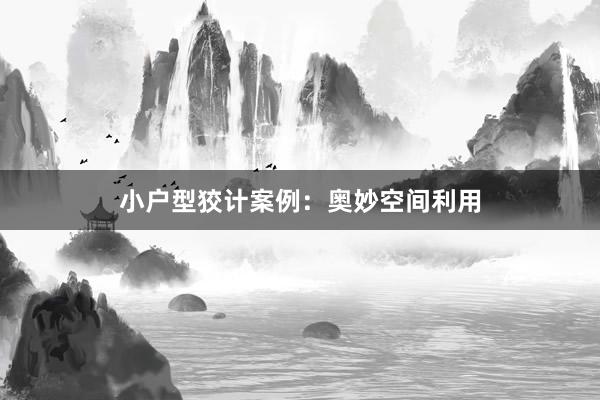 小户型狡计案例:奥妙空间利用