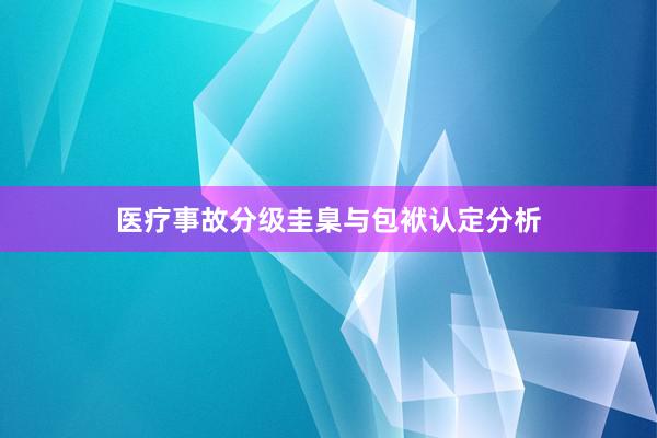 医疗事故分级圭臬与包袱认定分析
